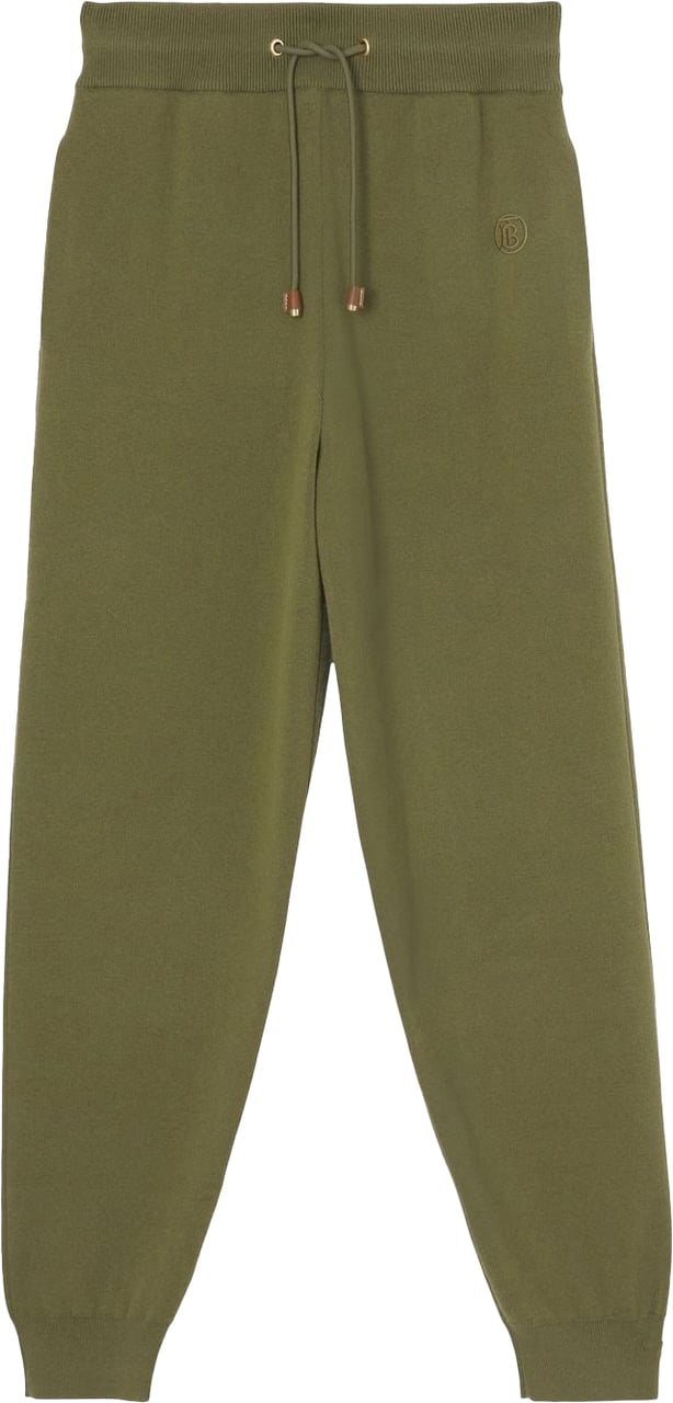 Burberry Josee Cashmere Blend Joggers Sweatpants Groen