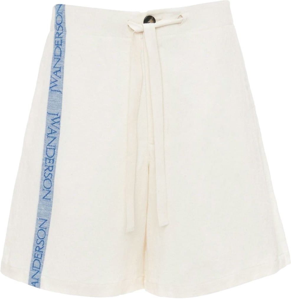 J.W. Anderson short a bande logo Beige