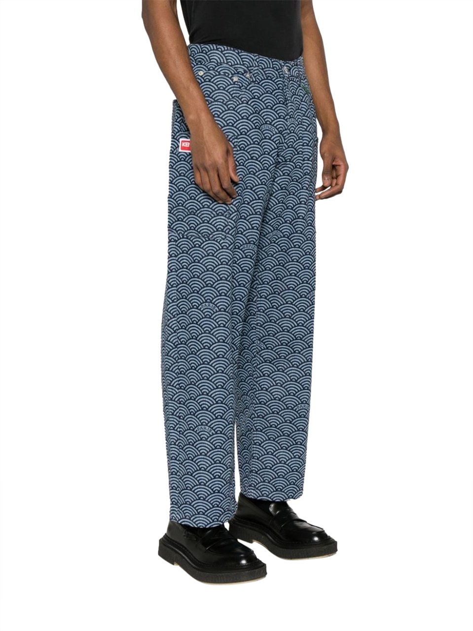 Kenzo Trousers Blue Denim Blauw