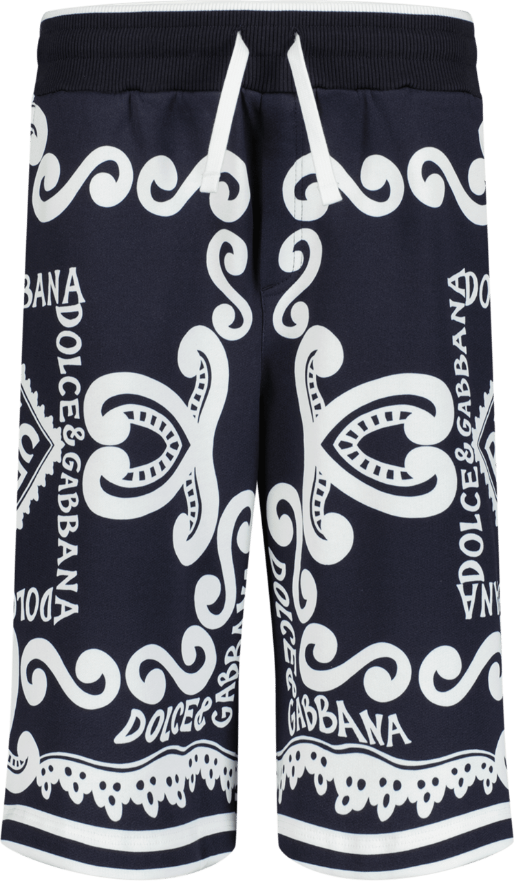 Dolce & Gabbana Dolce & Gabbana Kinder Shorts Navy Blauw