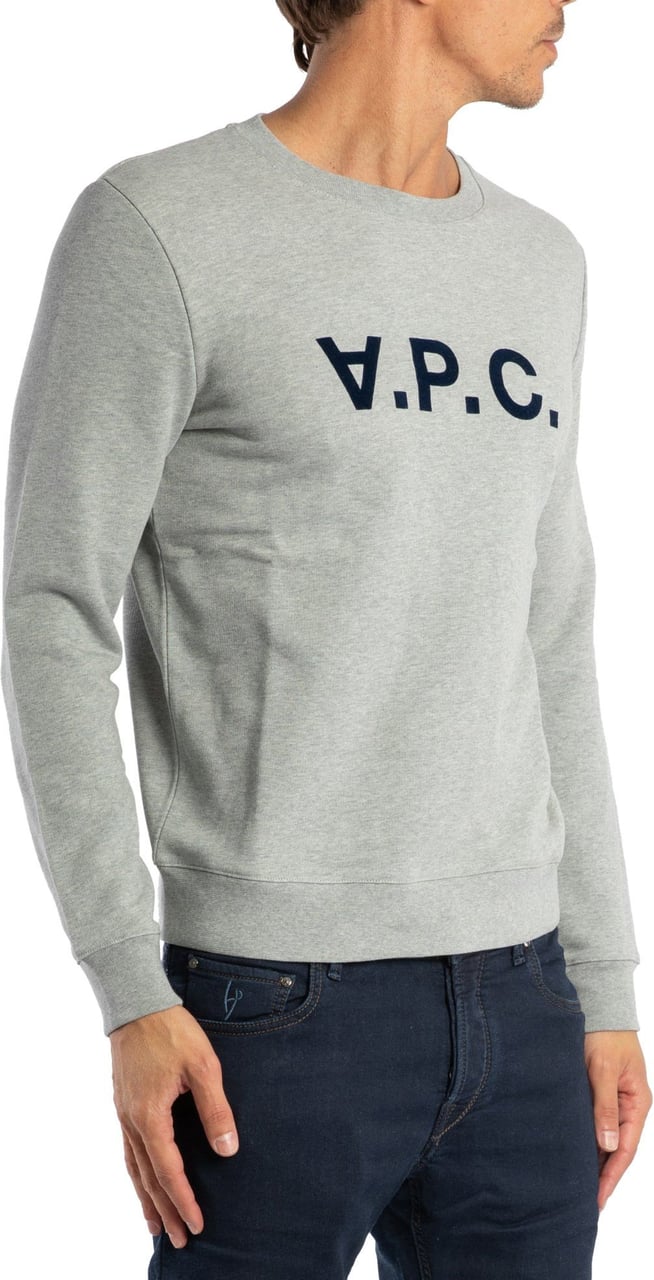 A.P.C. sweat en coton a logo vpc imprime Grijs