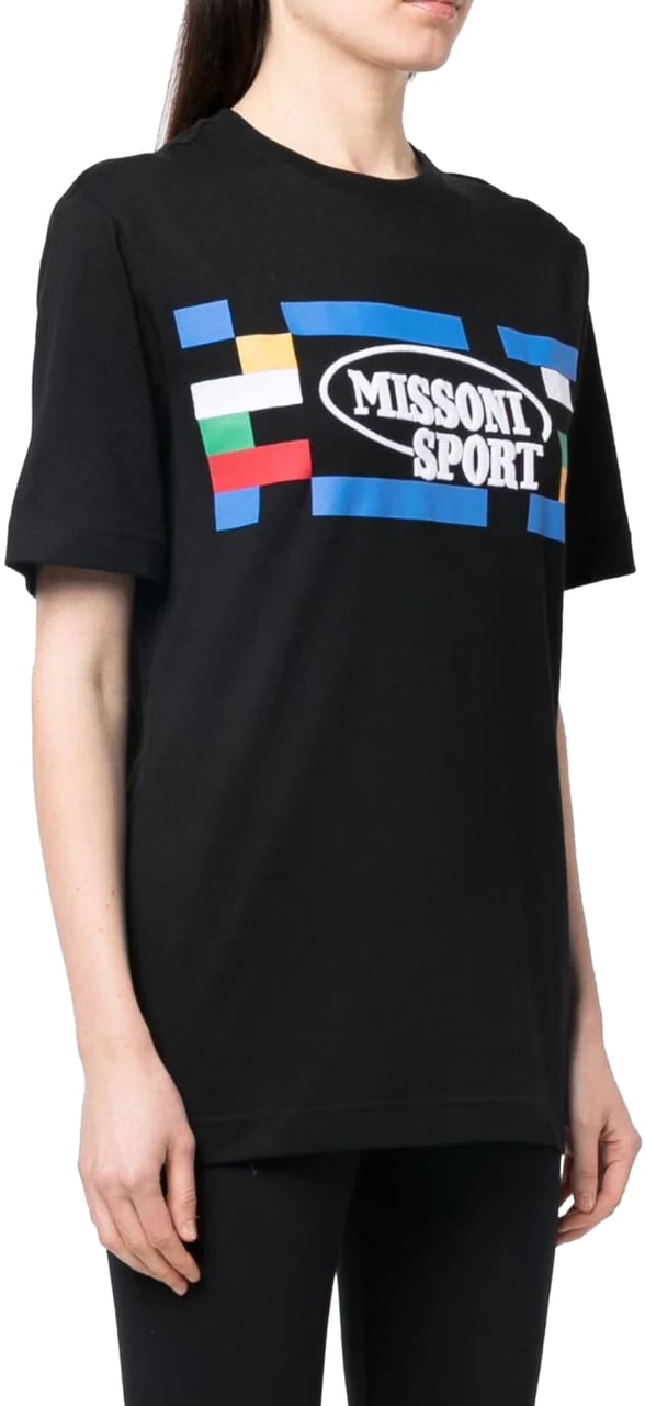 Missoni Sport Logo T-shirt Zwart