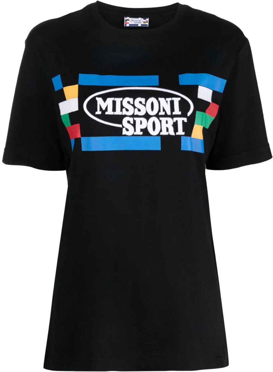 Missoni Sport Logo T-shirt Zwart