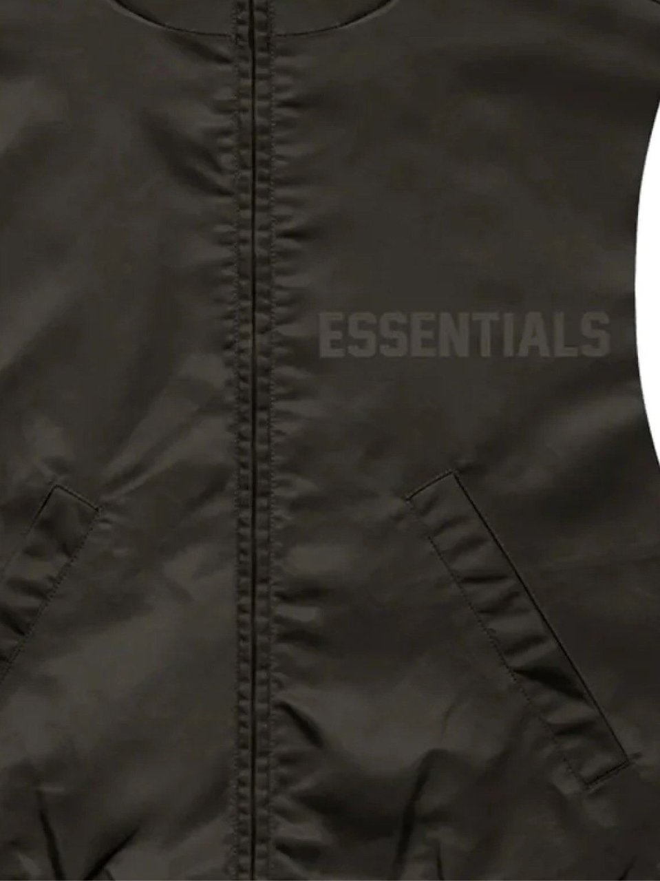 Fear of God Essentials Logo Off Black Running Vest Zwart