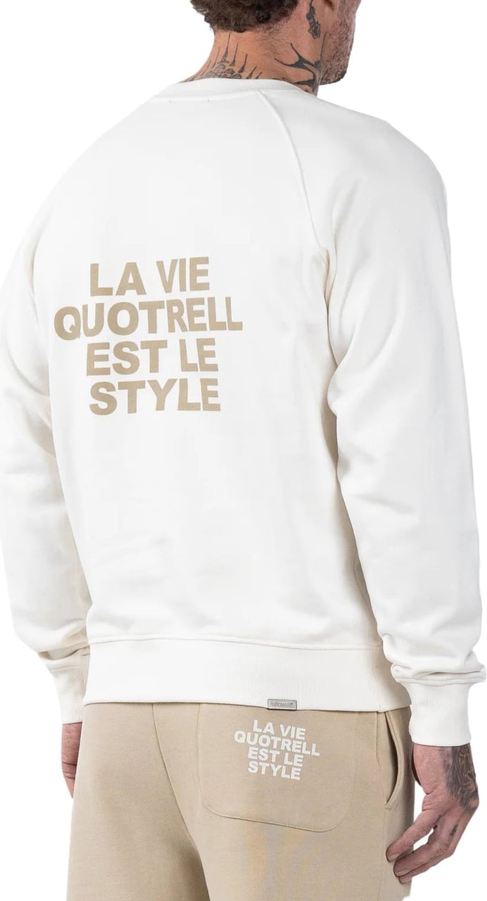Quotrell La Vie Sweater Heren Wit Wit