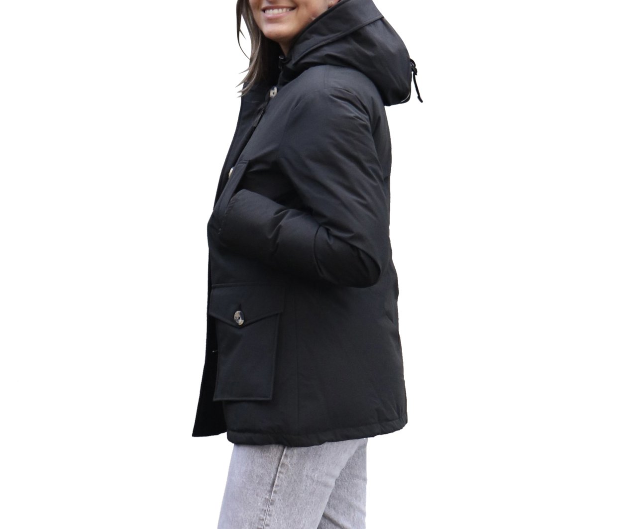 Airforce 4 Pocket Classic Parka Jas Dames Zwart Zwart