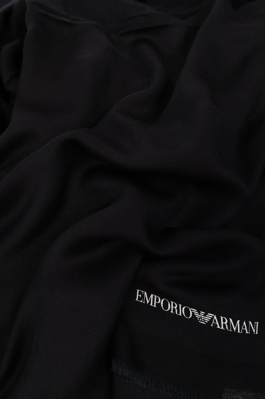 Emporio Armani Scarfs Black Zwart