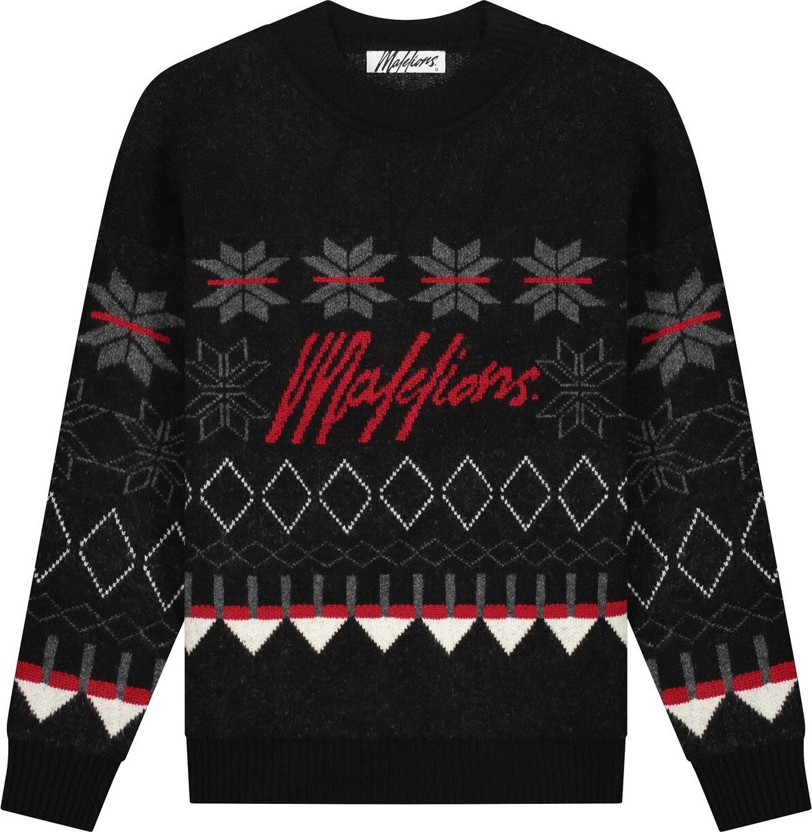 Malelions Women Christmas Sweater Zwart