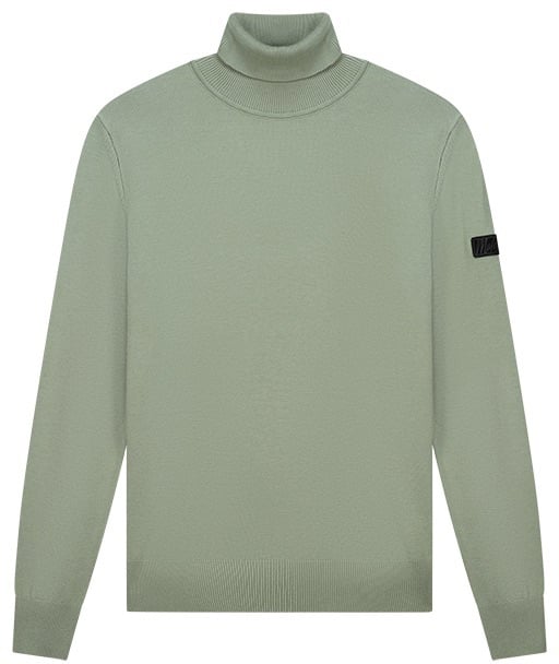 Malelions Men Knit Turtleneck Groen