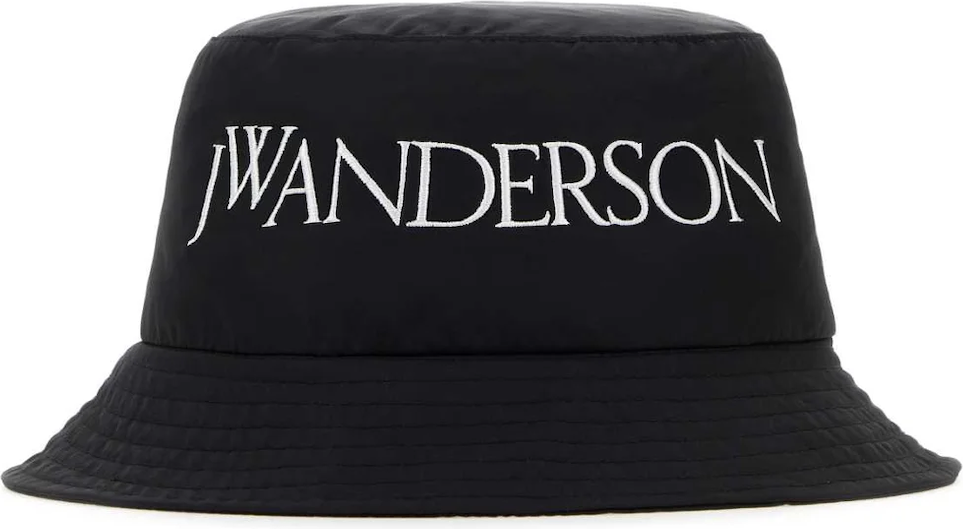J.W. Anderson Logo Bucket Hat Black Zwart