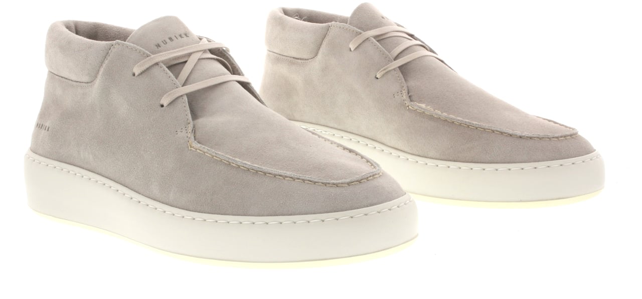 Nubikk Jiro Gio | Beige Desert Boots voor Heren Wit