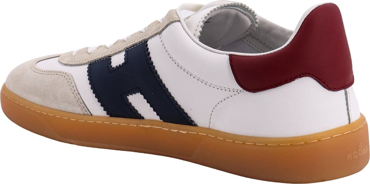 HOGAN Leather and suede sneakers Wit