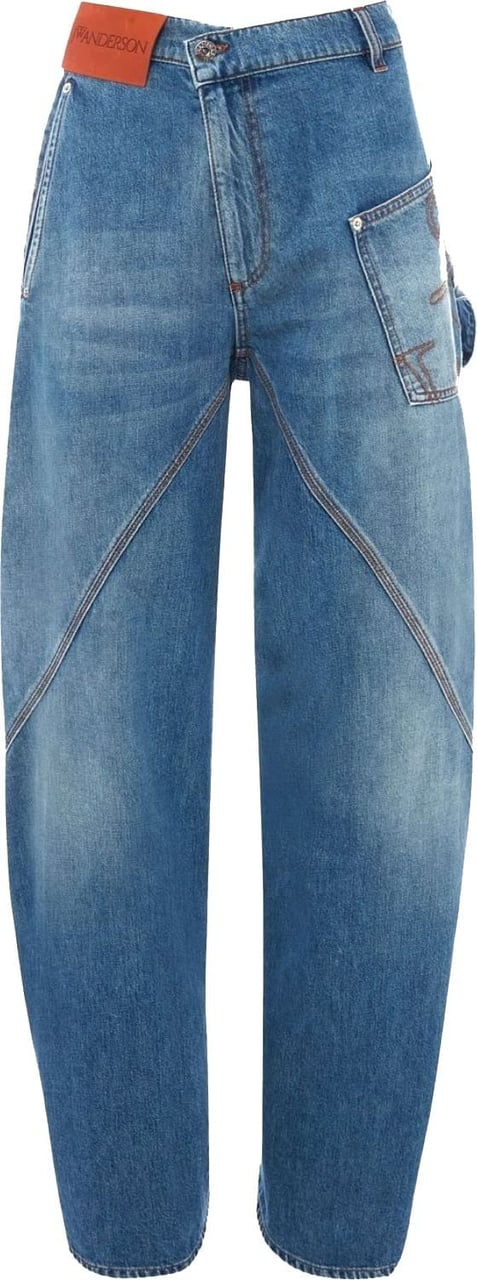 J.W. Anderson Twisted Workwear Jeans Light Blue Blauw