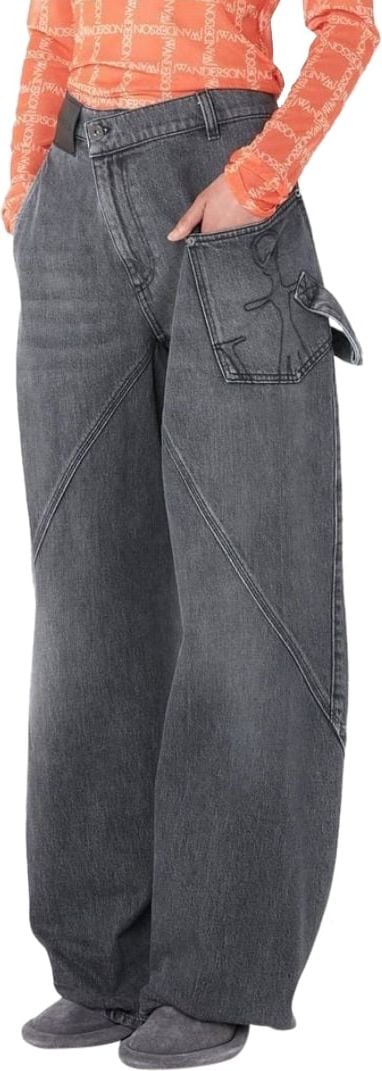 J.W. Anderson Twisted Workwear Jeans Grey Grijs