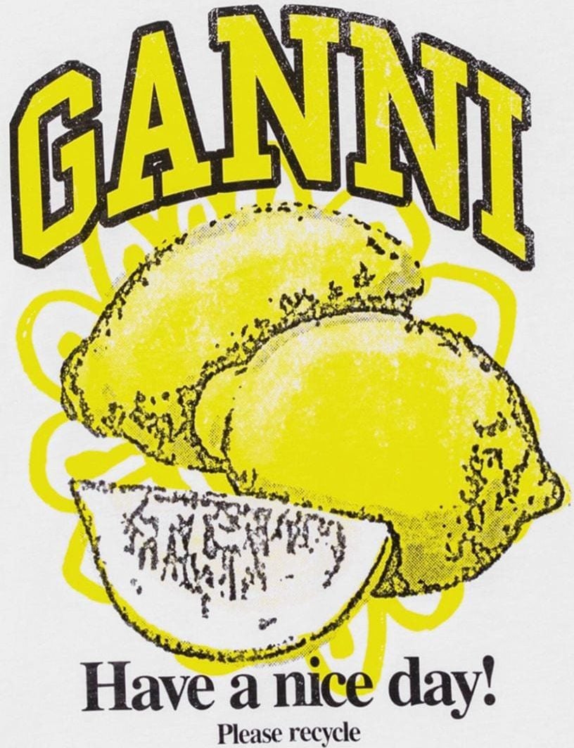 Ganni T-shirts And Polos White Wit