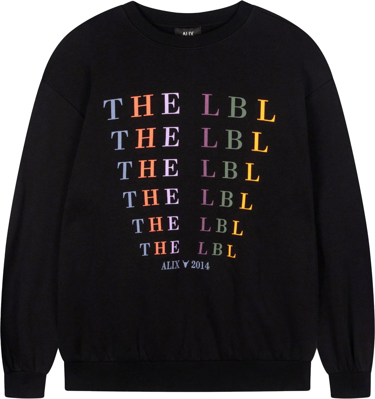 Alix The Label Oversized logo sweater Zwart