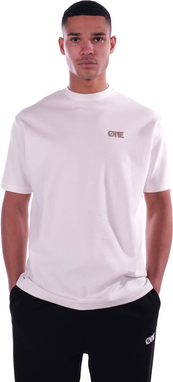 Øne First Movers T-Shirt Puff big back logo OffWhite Beige