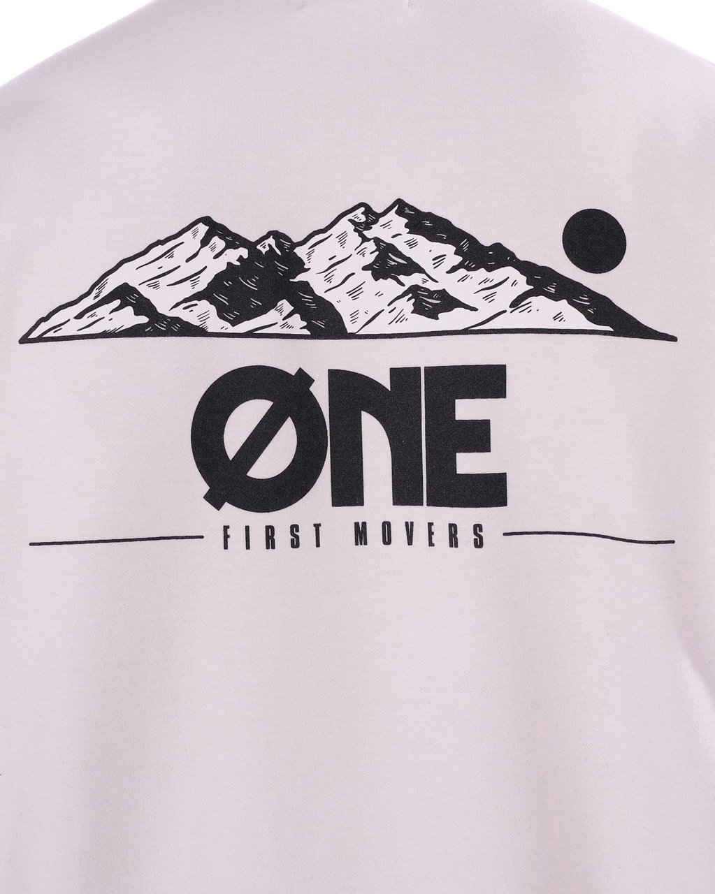 Øne First Movers T-Shirt Mountain Backpiece OffWhite Beige