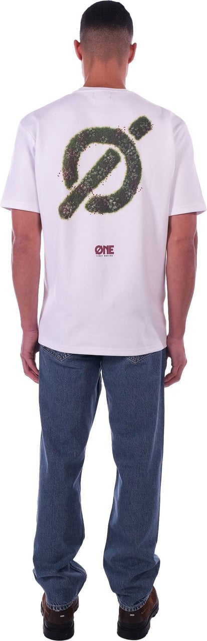 Øne First Movers T-Shirt Grass Backpiece White Wit