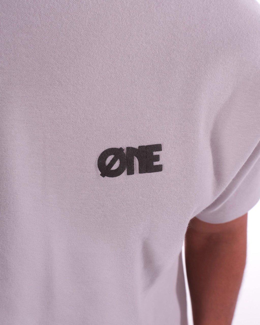 Øne First Movers T-Shirt Puff Big Back Logo Grey Grijs