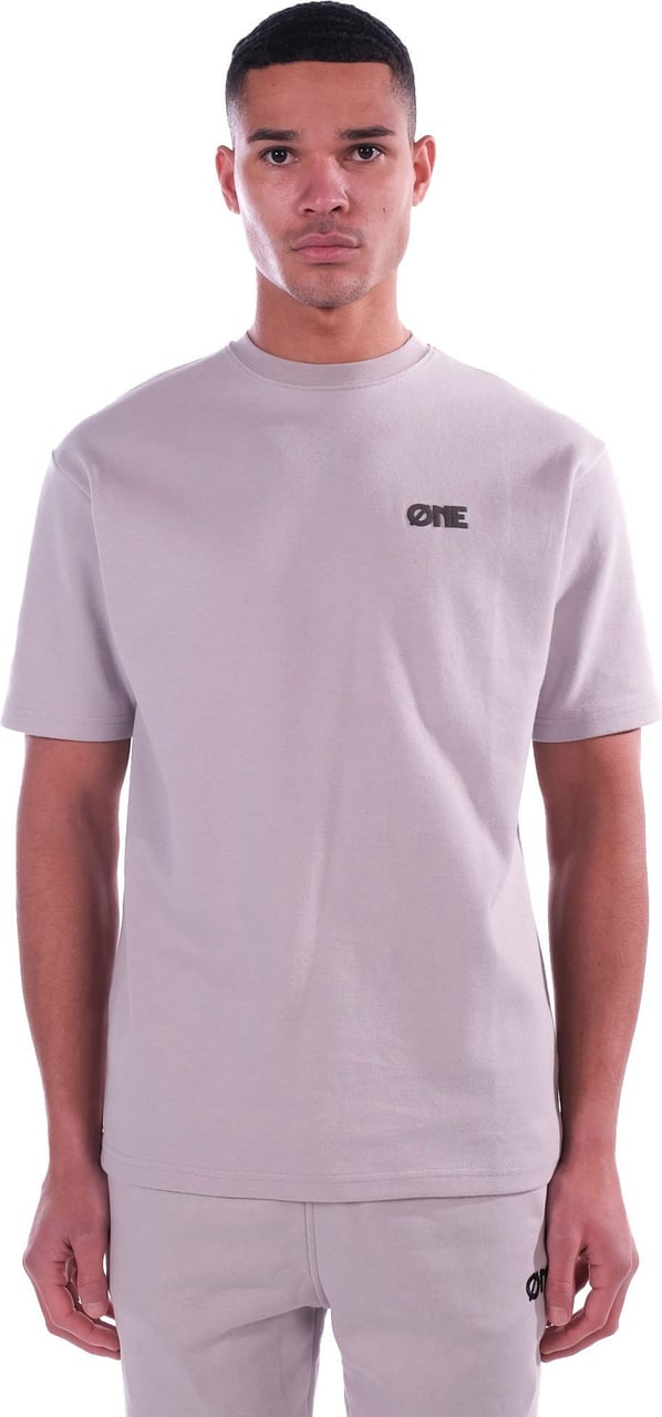 Øne First Movers T-Shirt Puff Big Back Logo Grey Grijs