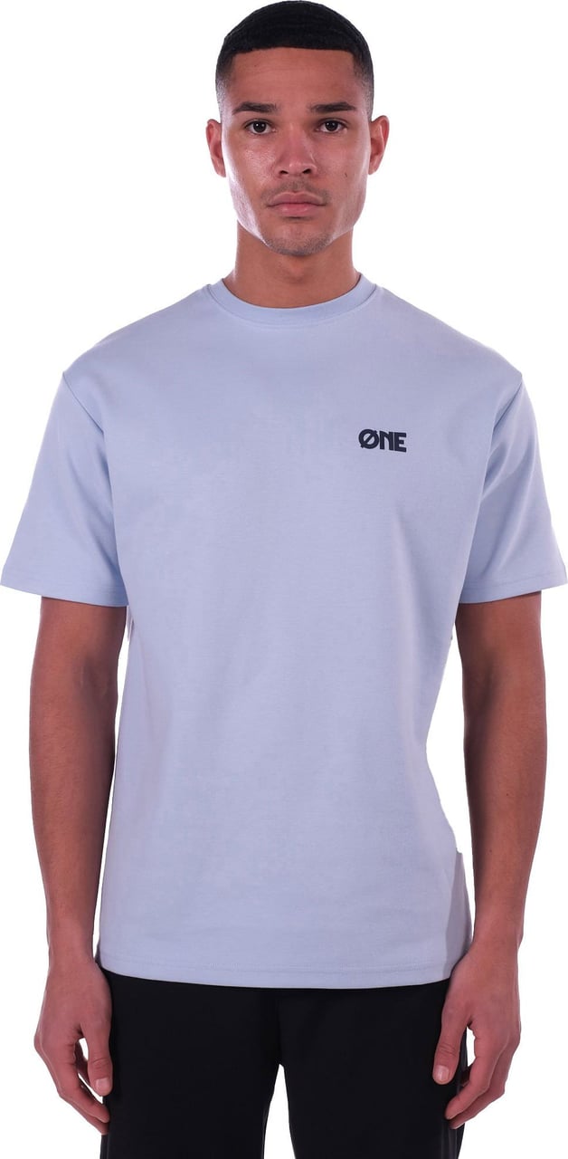 Øne First Movers T-Shirt Mountain Backpiece BabyBlue Blauw
