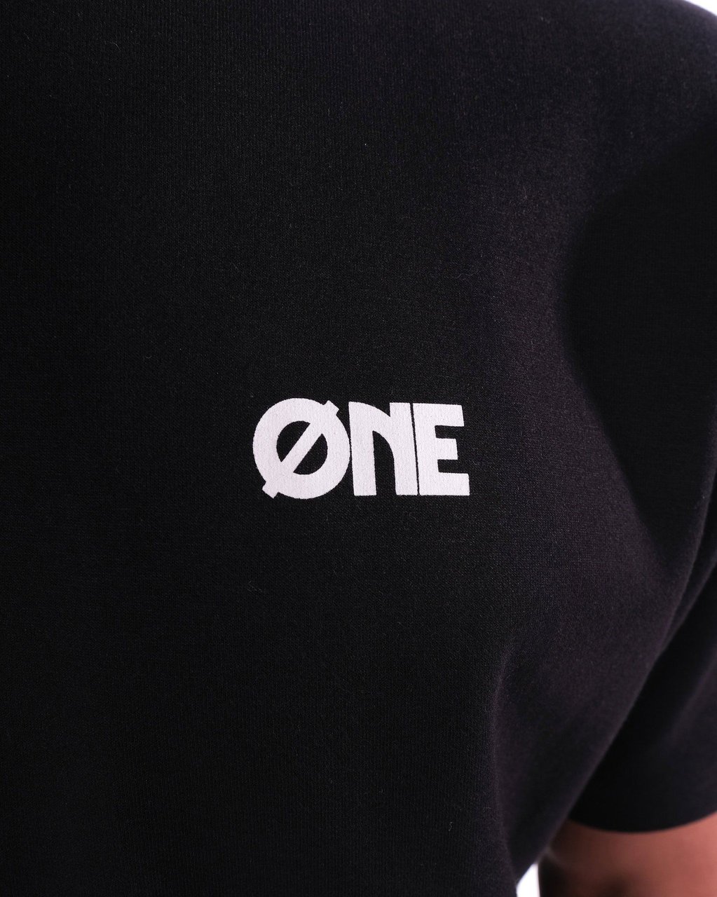 Øne First Movers T-Shirt Small Front Logo Black Zwart