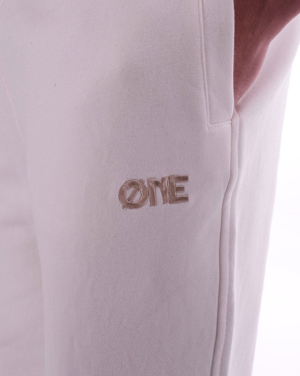 Øne First Movers Pants Embroidery Logo OffWhite Beige