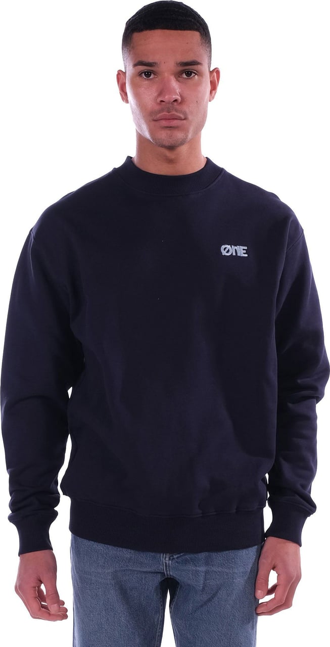 Øne First Movers Sweater Embroidery Logo Navy Blauw