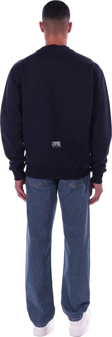 Øne First Movers Sweater Embroidery Logo Navy Blauw