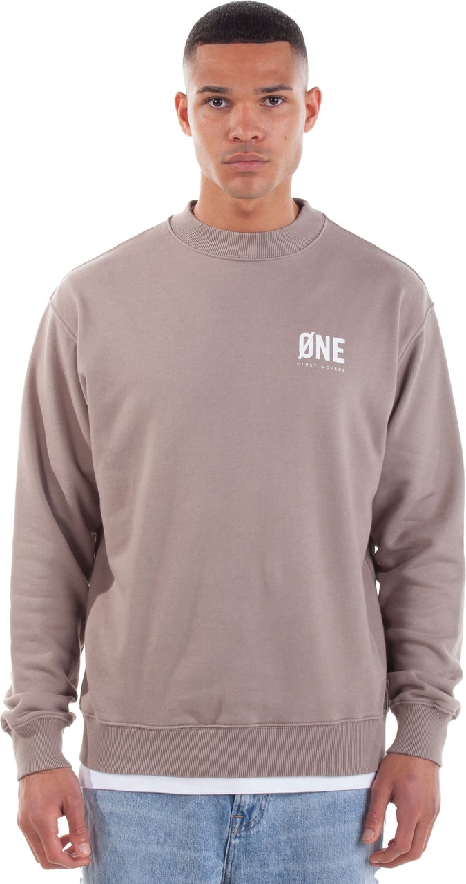 Øne First Movers Sweater Creative Øne Sand Bruin
