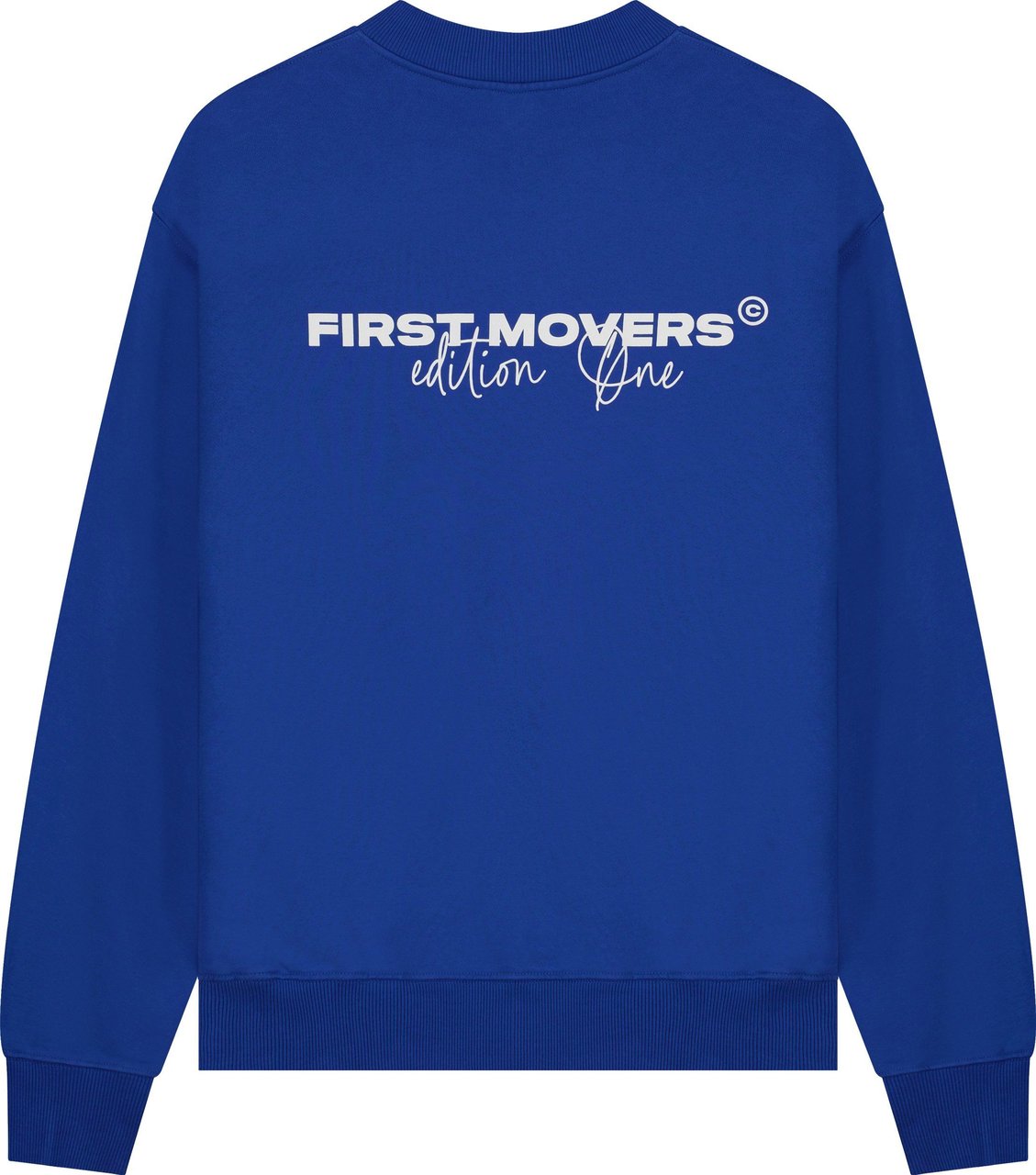 Øne First Movers Sweater Edition Øne Royal Blue Blauw