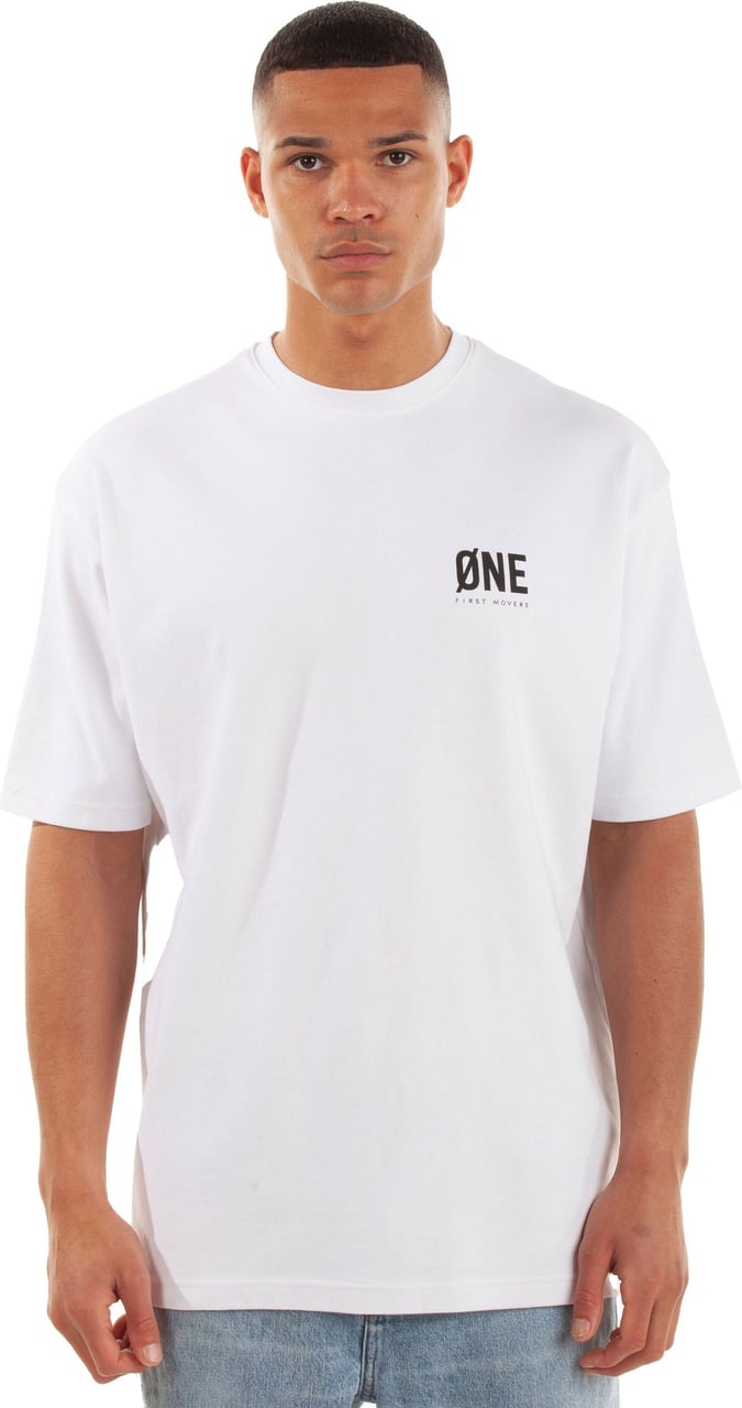 Øne First Movers T-shirt Øfm Signature White/Black Wit
