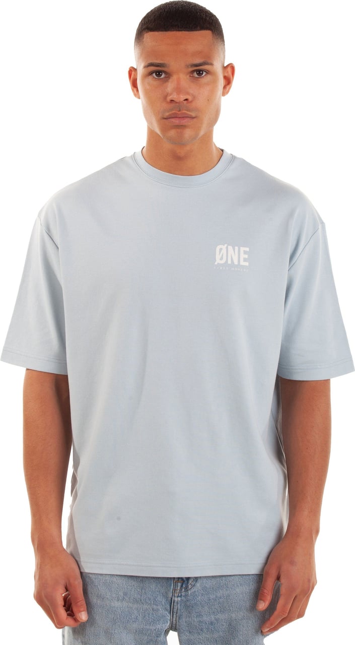Øne First Movers T-shirt Øfm Signature Light Blue Blauw
