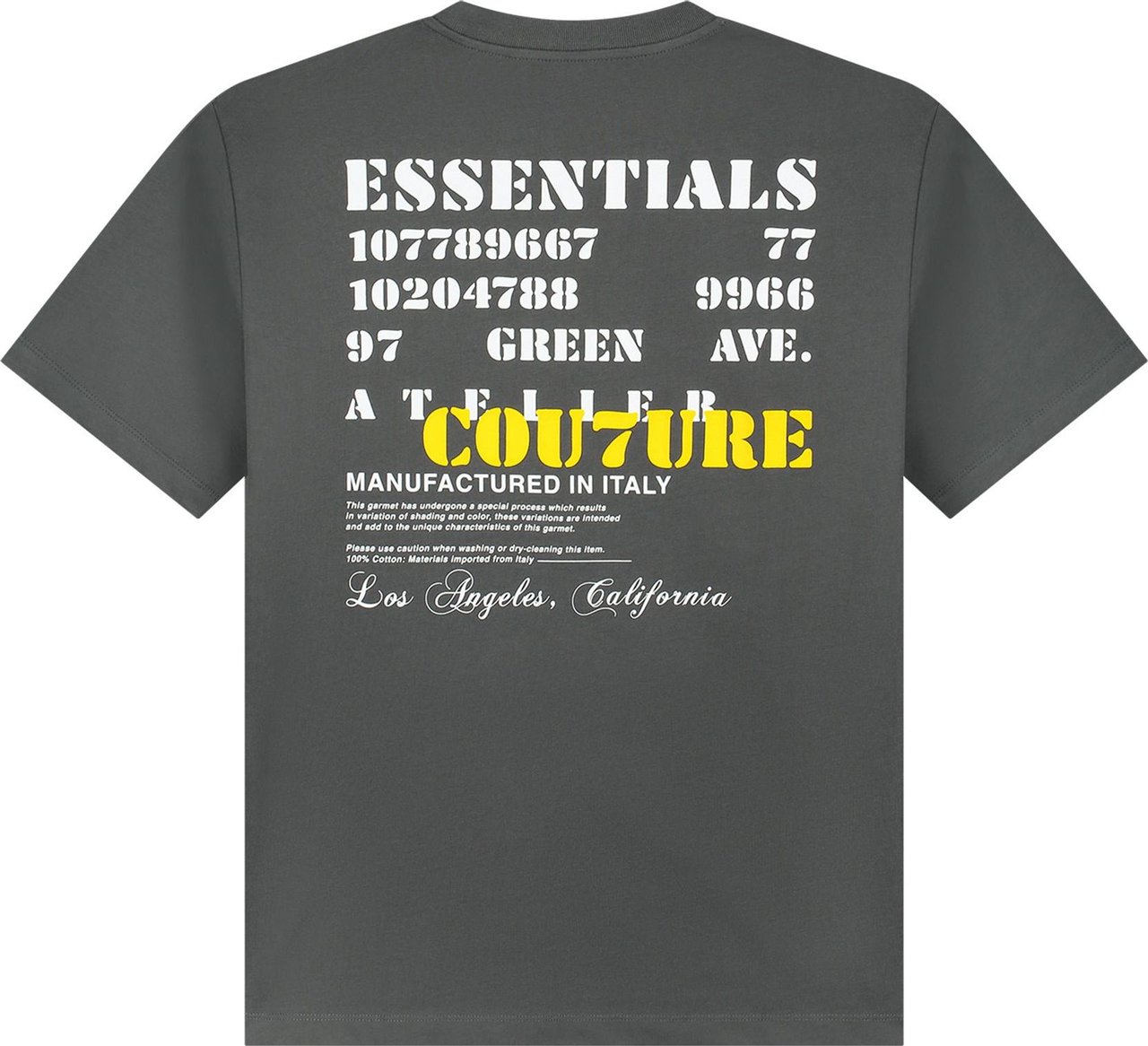 Cou7ure Essentials Manhattan T-shirt Antracite Divers