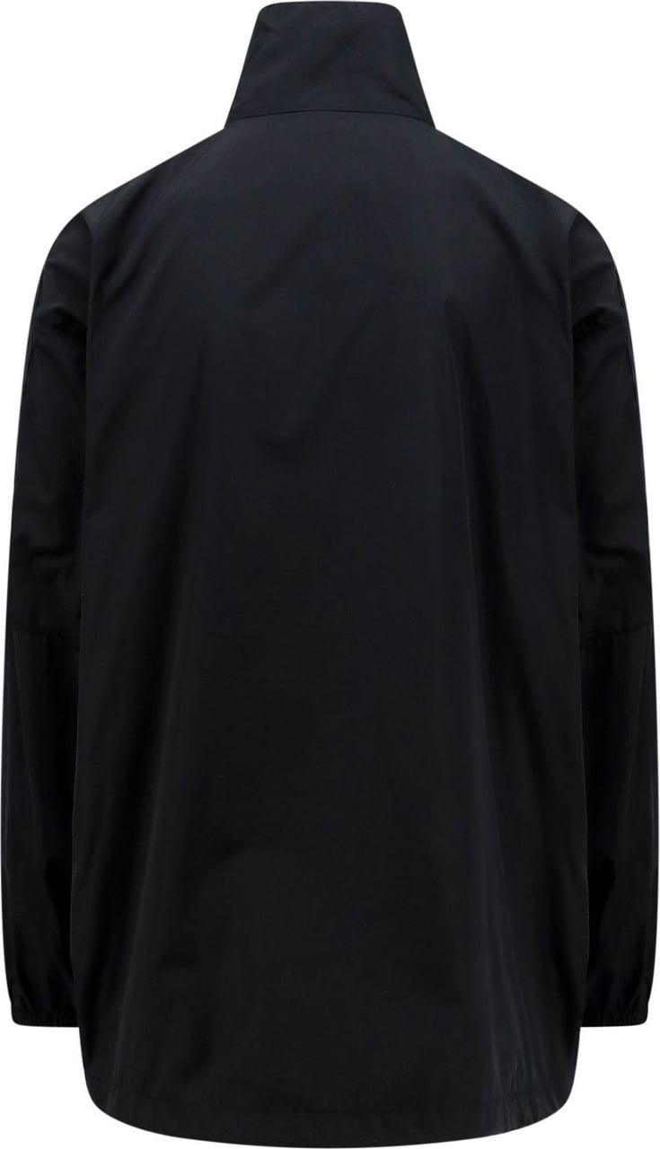 Balenciaga Recycled nylon jacket with frontal print Zwart