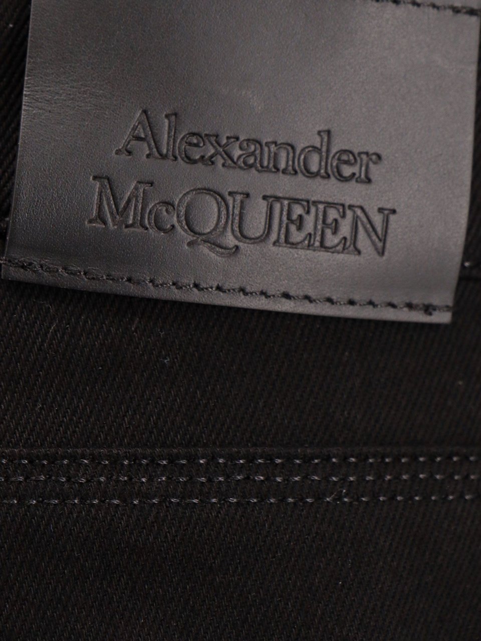 Alexander McQueen Organic cotton bermuda shorts with nylon inserts Zwart