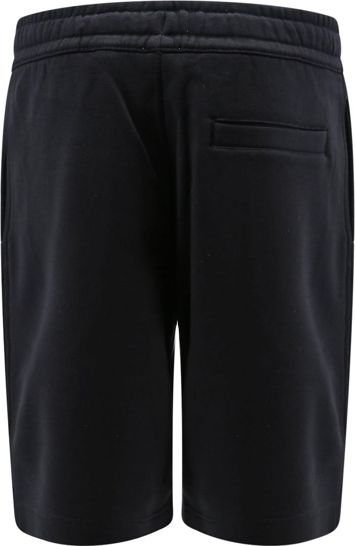 Burberry Cotton bermuda shorts with logo patch Zwart