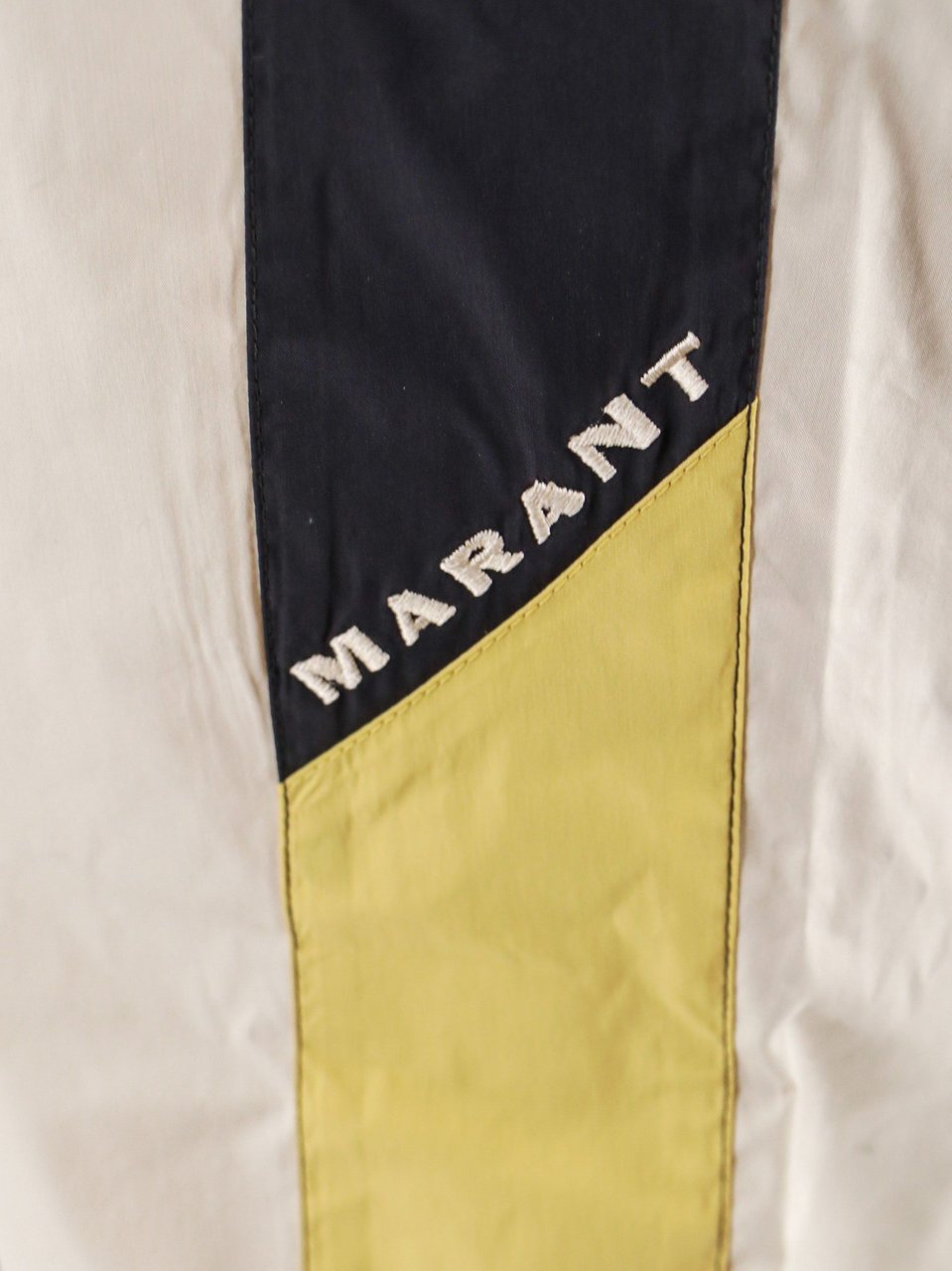 Isabel Marant Cotton and recycled fibers trouser Beige