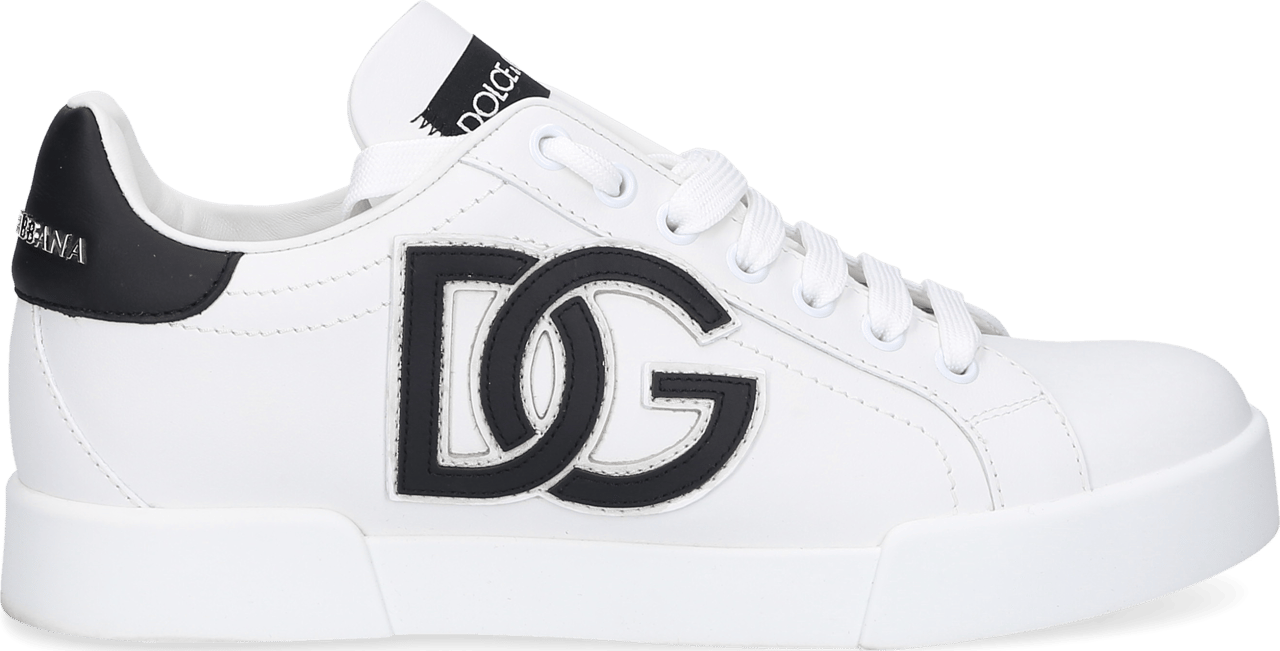 Dolce & Gabbana Low-top Sneakers Portofino Nappa Leather Porgy Zwart
