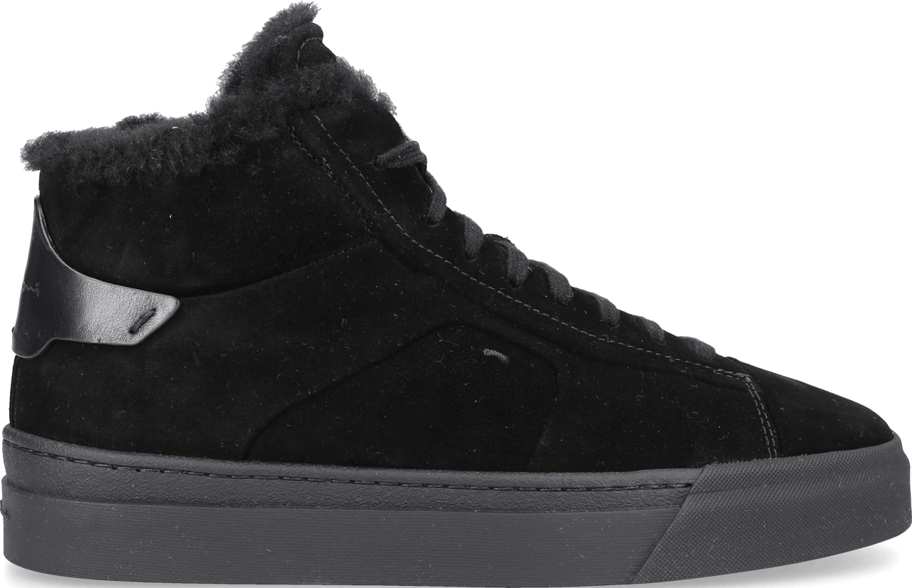 Santoni Sneakers Black Bibo Zwart