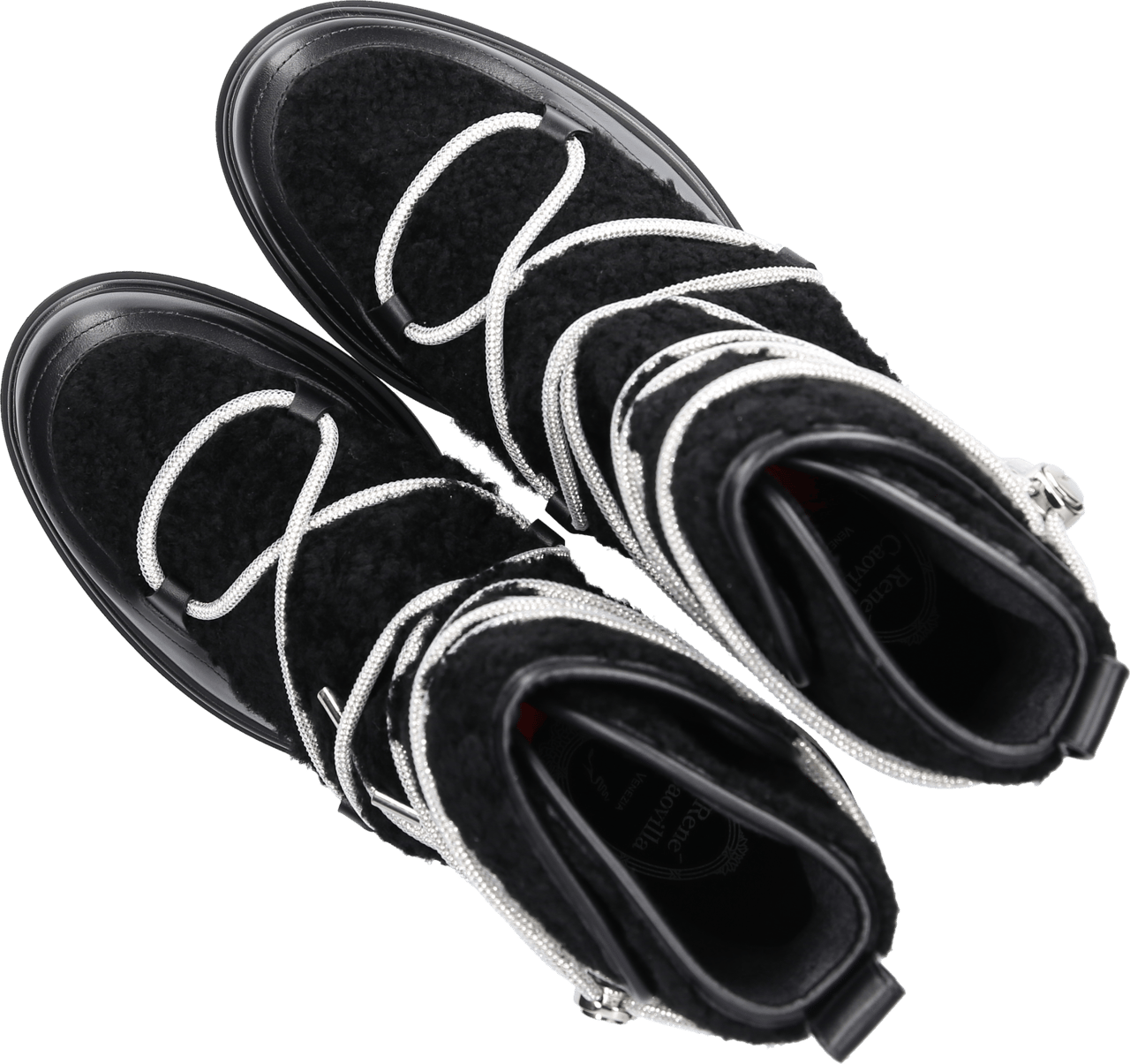 Rene Caovilla Ankle Boots Aspen Calfskin Taurus Zwart