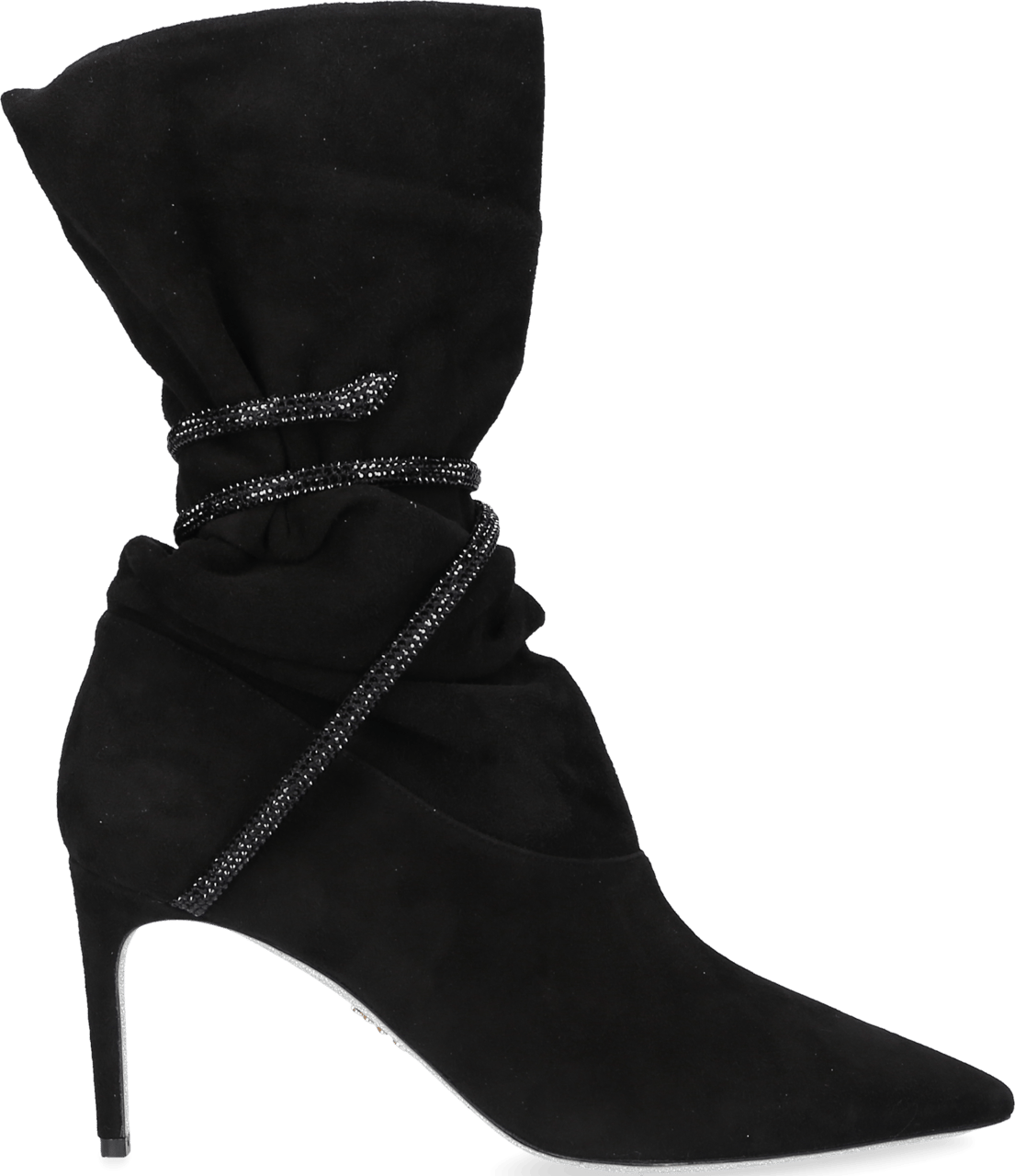 Rene Caovilla Classic Ankle Boots C Suede Avelino Zwart