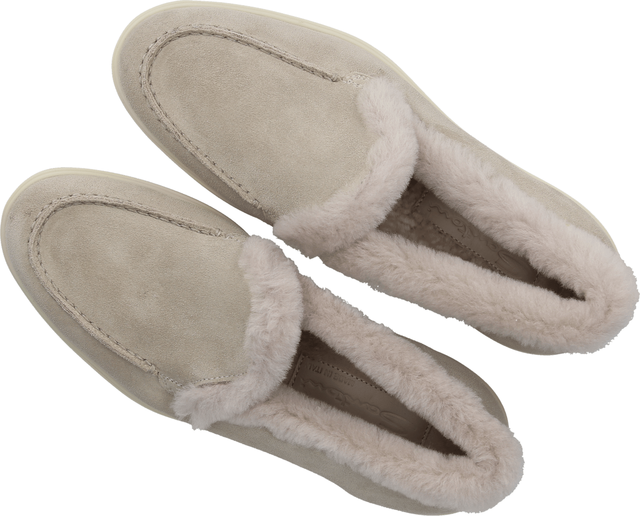 Santoni Ankle Boots Suede Lavazza Grijs