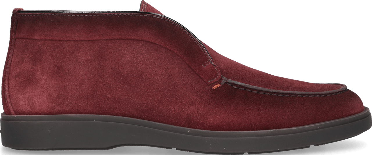 Santoni Ankle Boots Desert Boot Suede Titus Rood