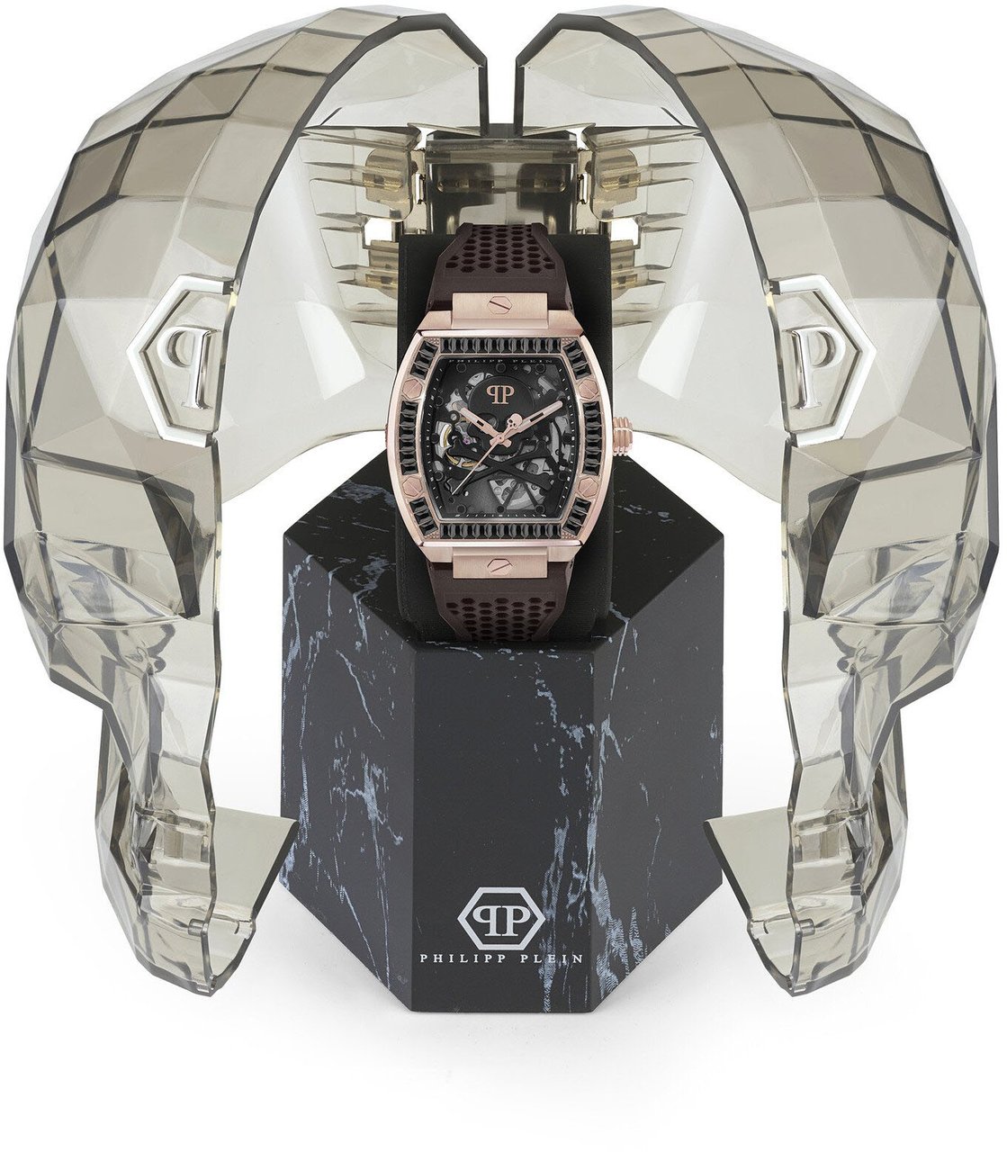 Philipp Plein PWBAA1723 The $keleton automatisch horloge 44 mm Zwart