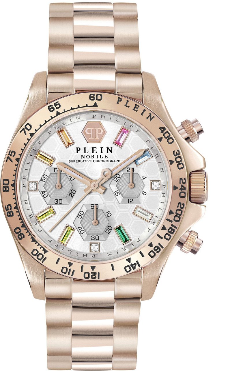 Philipp Plein PWSBA0323 Nobile Lady horloge 38 mm Zilver