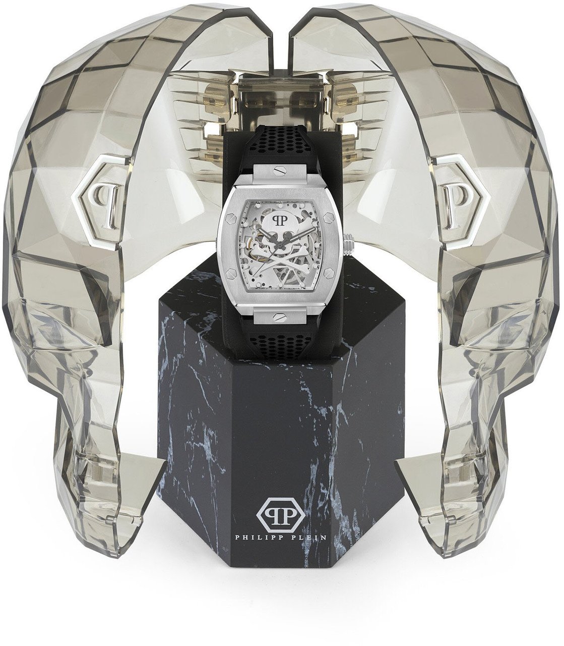 Philipp Plein PWBAA2123 The $keleton automatisch horloge 44 mm Zilver