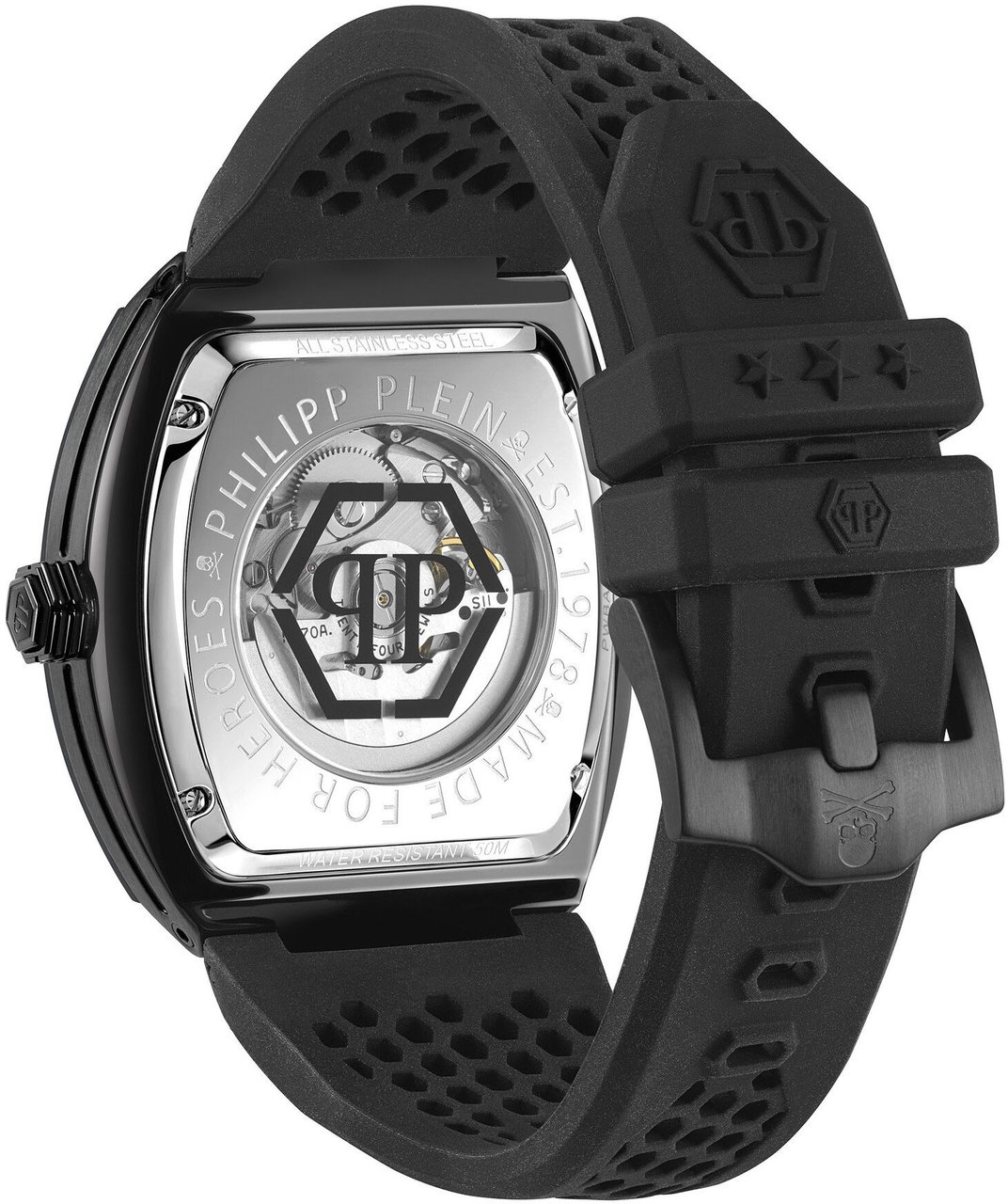 Philipp Plein PWBAA1923 The $keleton automatisch horloge 44 mm Zwart