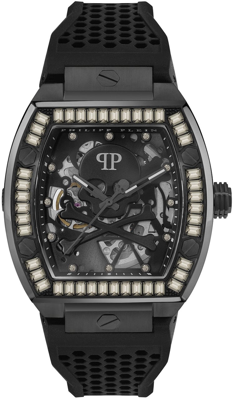 Philipp Plein PWBAA1923 The $keleton automatisch horloge 44 mm Zwart